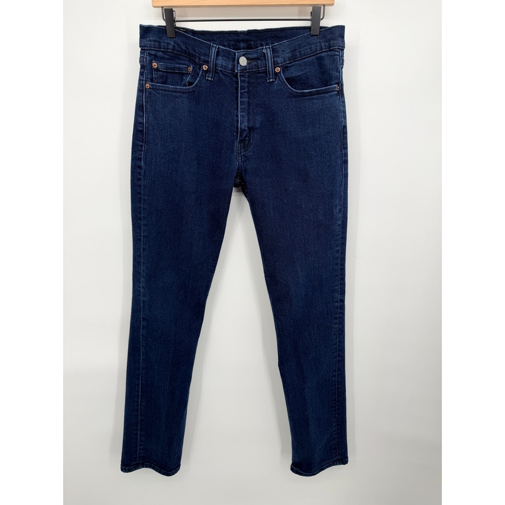 Levis 511 Slim Fit Jeans Mens 34x34 Dark Blue Excellent Indigo Stretch Denim